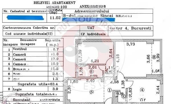 Tineretului l Apartament 3 camere l Decomandat l 68mp l B10763